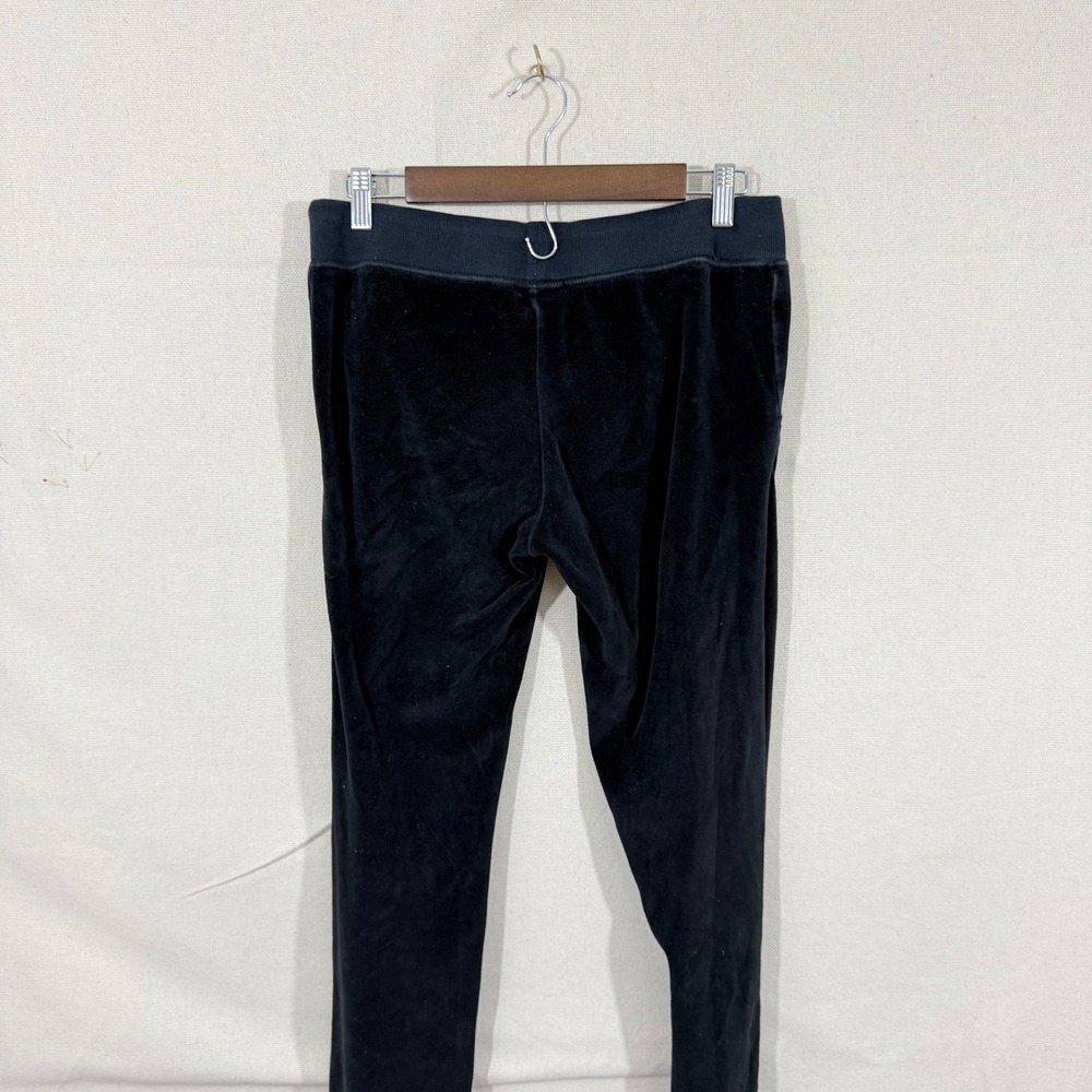 Calvin Klein Jeans Womens Black Velour Tracksuit Set Hoodie Pants Y2K Small - Picture 10 of 10